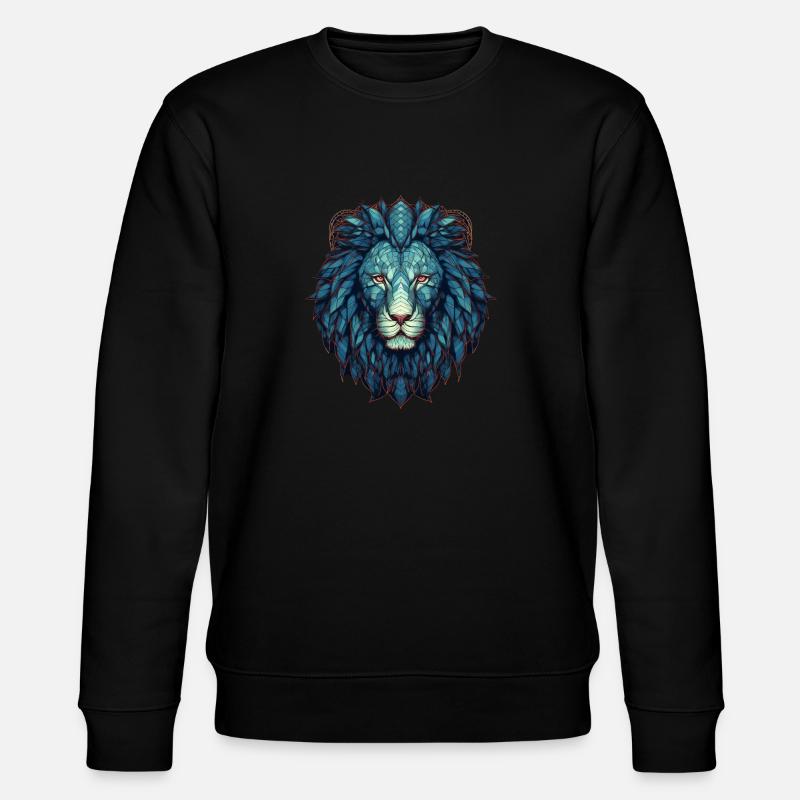 Löwe - Stanley/Stella Unisex Bio-Sweatshirt CHANGER  - Schwarz