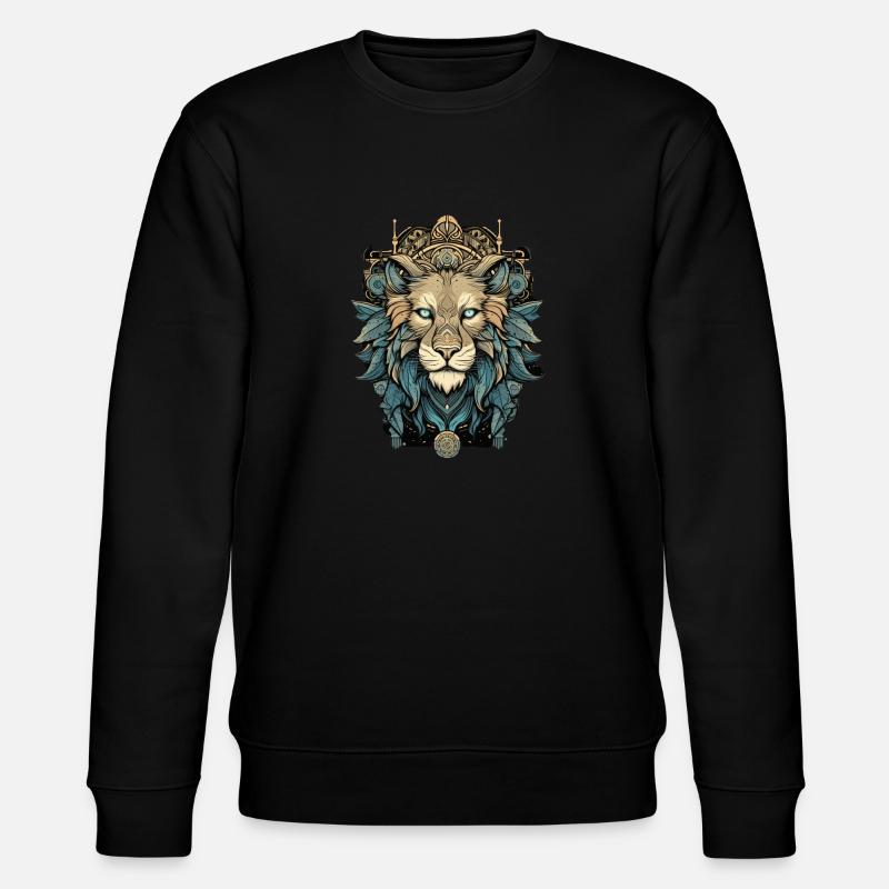 Löwe - Stanley/Stella Unisex Bio-Sweatshirt CHANGER  - Schwarz