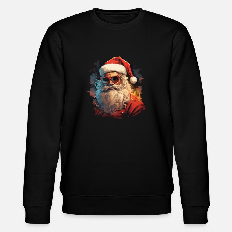 Weihnachtsmann - Stanley/Stella Unisex Bio-Sweatshirt CHANGER  - Schwarz