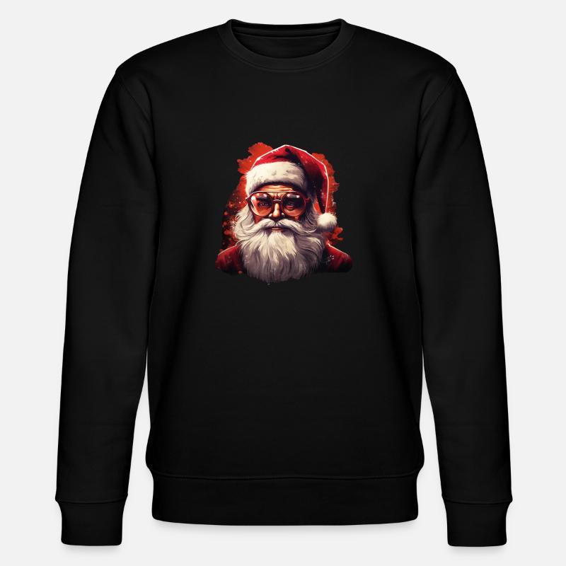 Weihnachtsmann - Stanley/Stella Unisex Bio-Sweatshirt CHANGER  - Schwarz