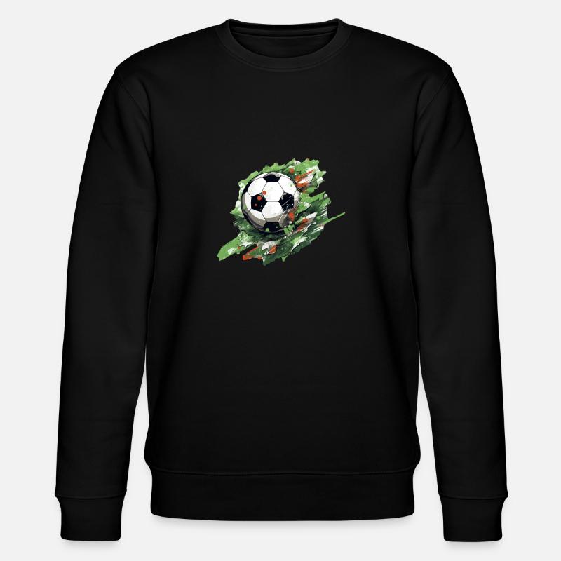 Fußball Ball - Stanley/Stella Unisex Bio-Sweatshirt CHANGER  - Schwarz