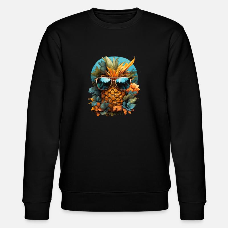 Pineapple - Stanley/Stella CHANGER Unisex Organic Sweatshirt - black
