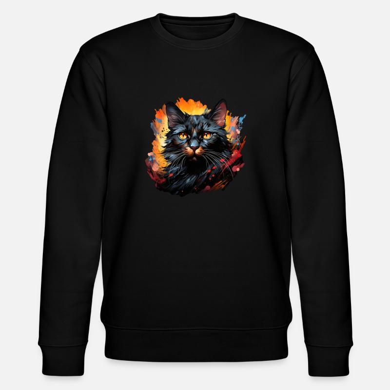 Chat - Sweat bio CHANGER Stanley/Stella Unisexe - noir