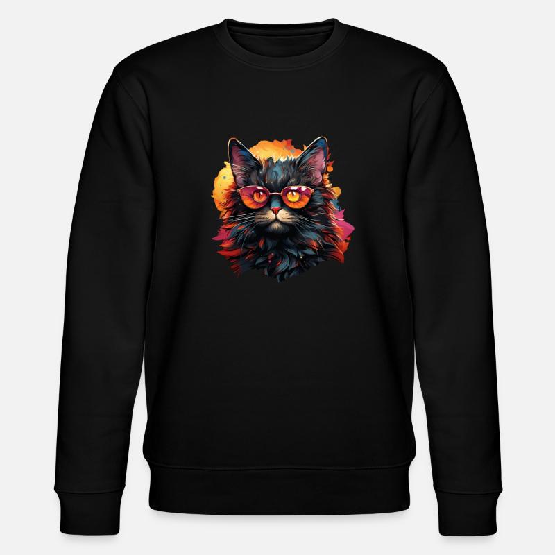 Chat - Sweat bio CHANGER Stanley/Stella Unisexe - noir
