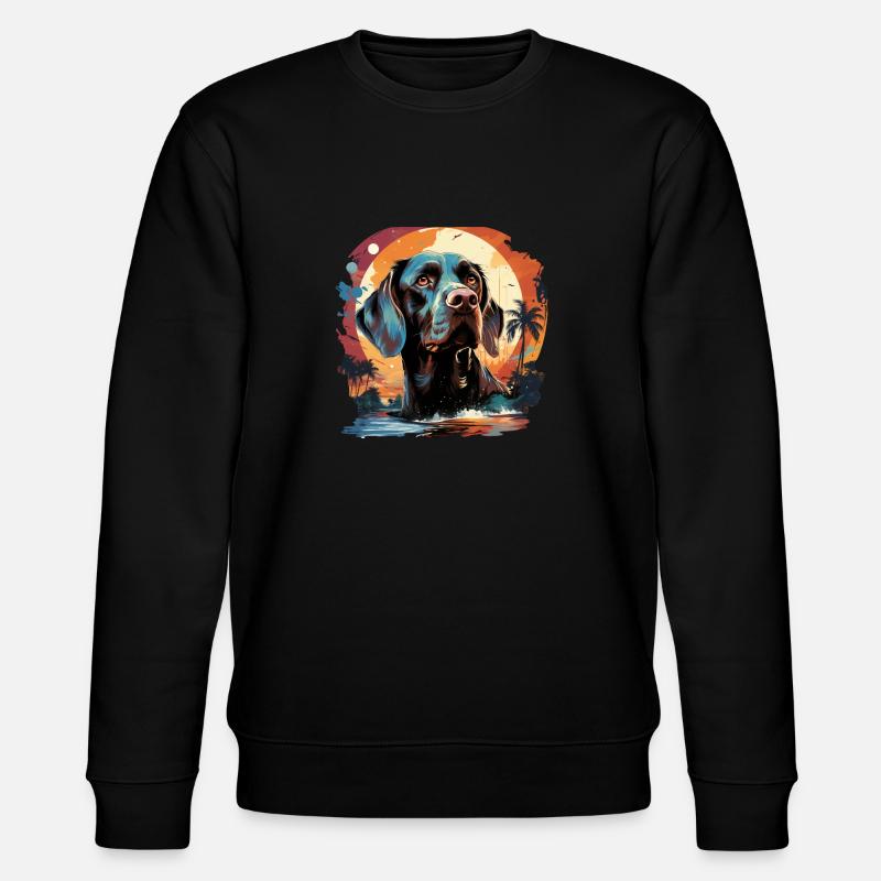 Hund - Stanley/Stella Unisex Bio-Sweatshirt CHANGER - Schwarz