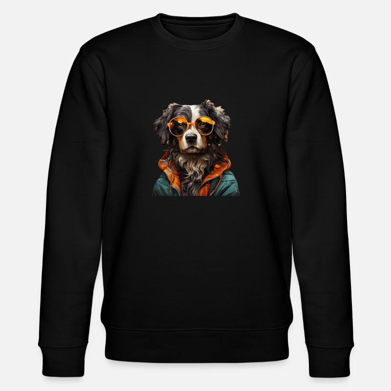 Hund - Stanley/Stella Unisex Bio-Sweatshirt CHANGER  - Schwarz