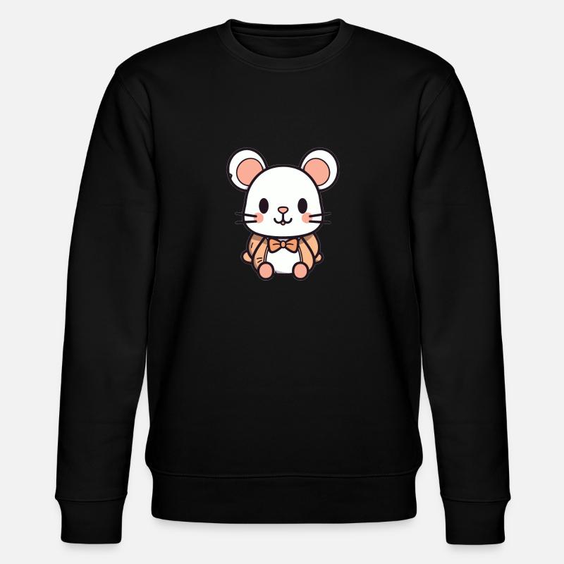 Maus - Kawaii Style - Stanley/Stella Unisex Bio-Sweatshirt CHANGER - Schwarz