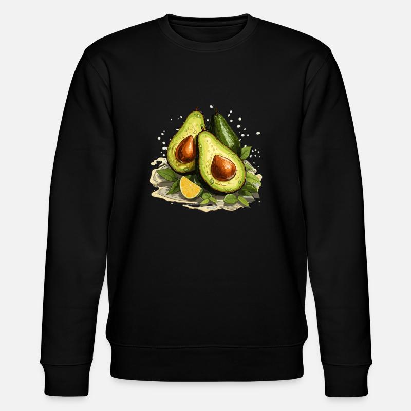 Avocat - Illustration - Sweat bio CHANGER Stanley/Stella Unisexe - noir