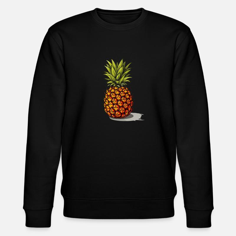 Ananas - illustration - Sweat bio CHANGER Stanley/Stella Unisexe - noir