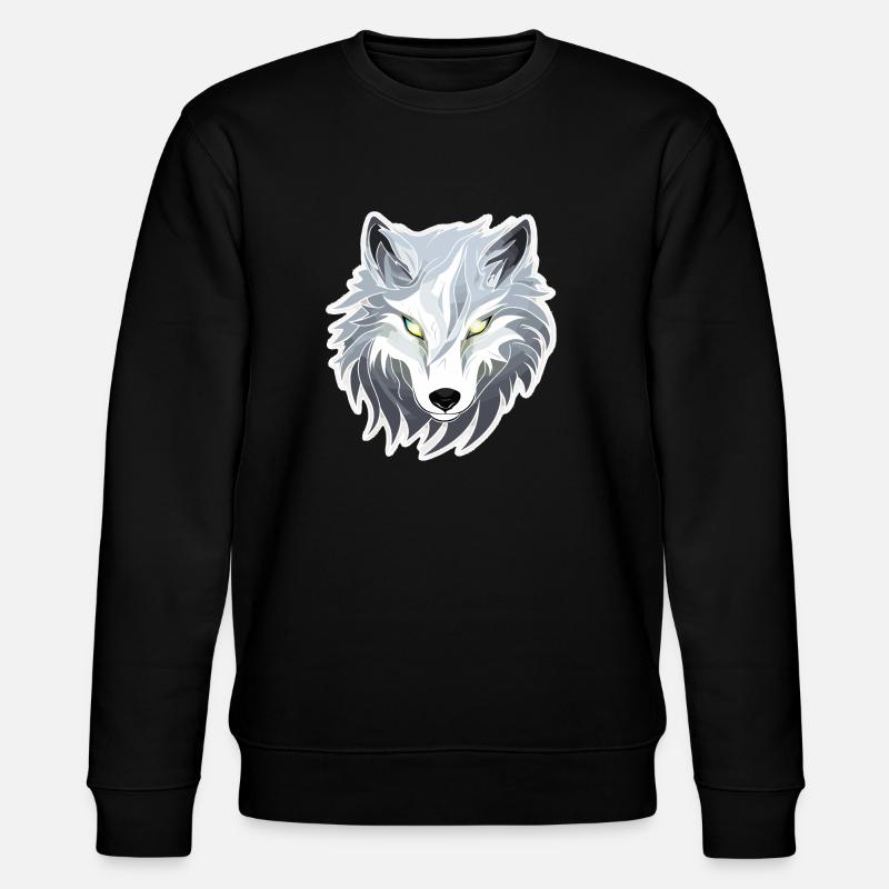 Loup - Illustration - Sweat bio CHANGER Stanley/Stella Unisexe - noir