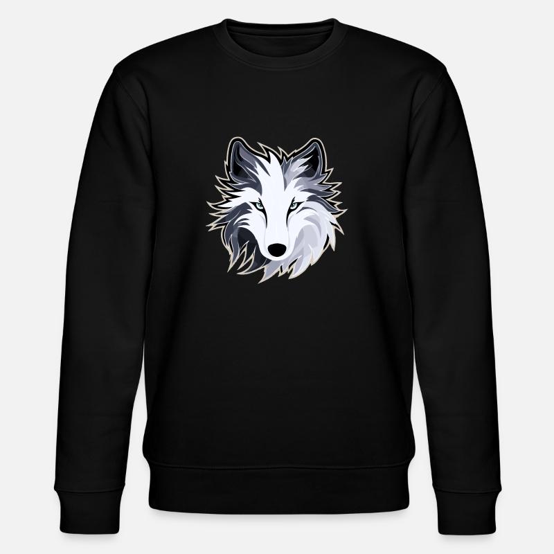 Loup - Illustration - Sweat bio CHANGER Stanley/Stella Unisexe - noir