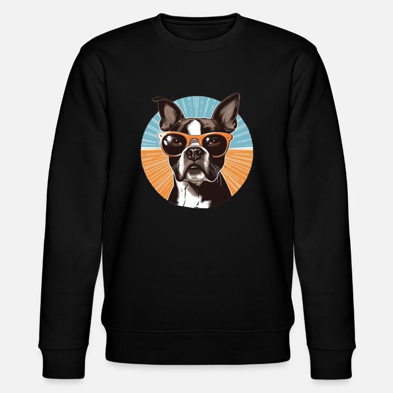 Boston Terrier - Sweat bio CHANGER Stanley/Stella Unisexe - noir
