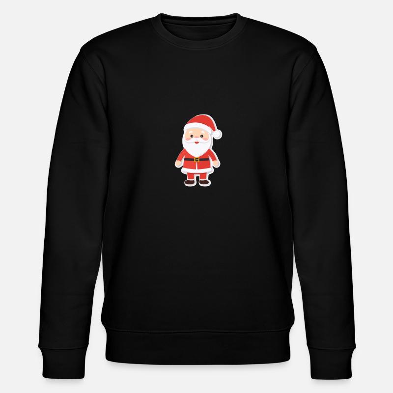 Weihnachtsmann - Illustration - Stanley/Stella Unisex Bio-Sweatshirt CHANGER - Schwarz