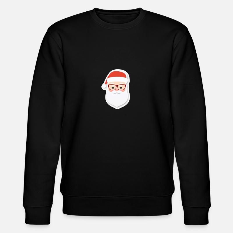 Weihnachtsmann - Illustration - Stanley/Stella Unisex Bio-Sweatshirt CHANGER - Schwarz