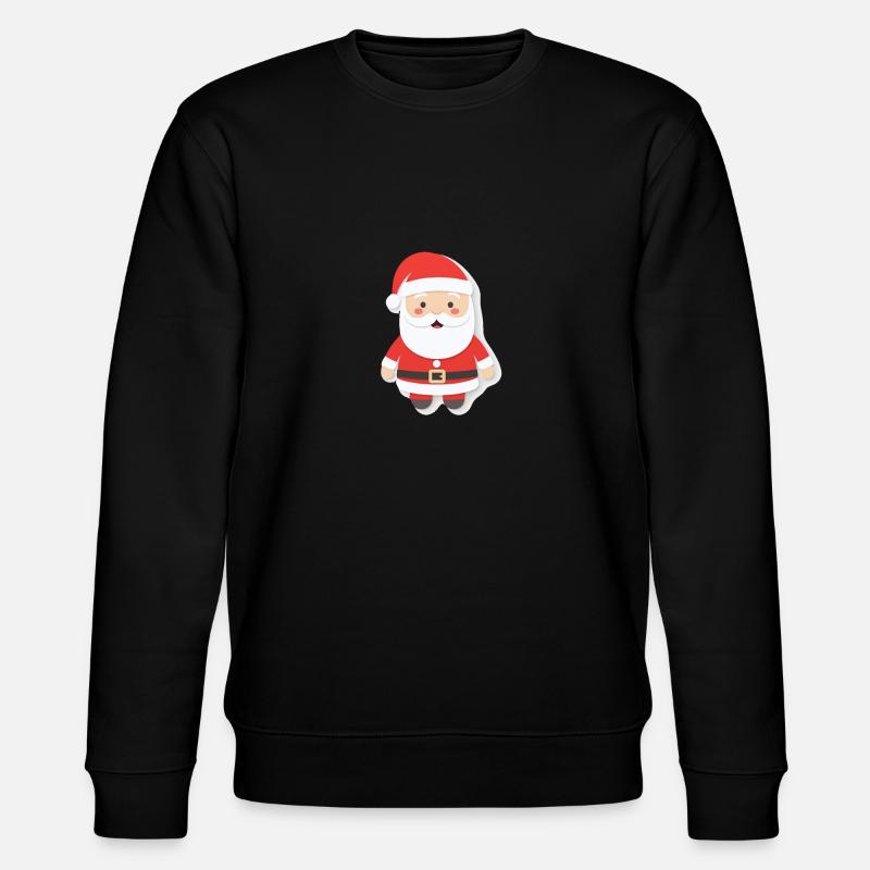 Weihnachtsmann - Illustration - Stanley/Stella Unisex Bio-Sweatshirt CHANGER - Schwarz