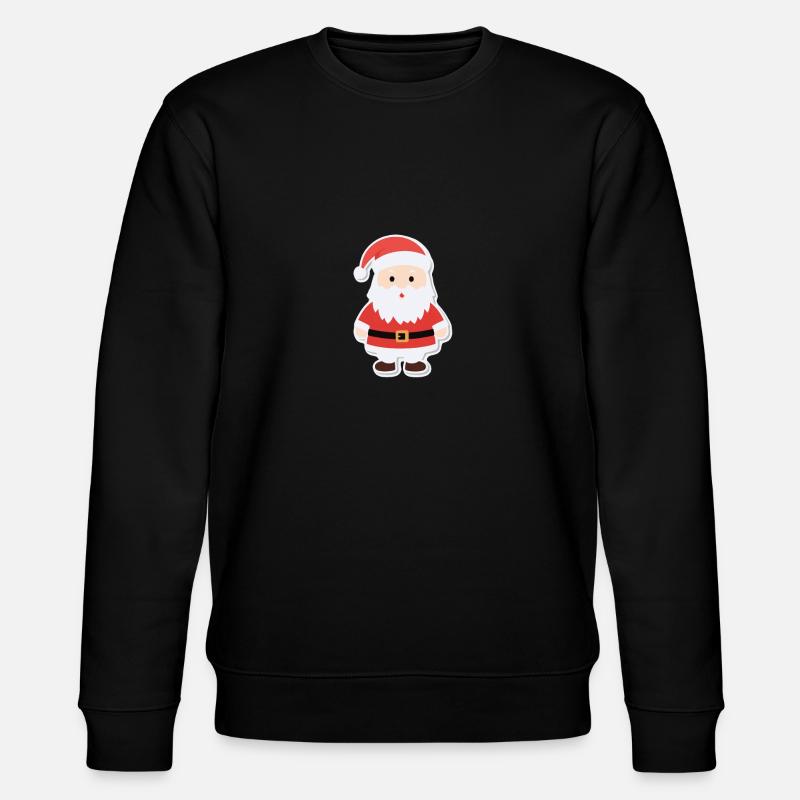 Weihnachtsmann - Illustration - Stanley/Stella Unisex Bio-Sweatshirt CHANGER  - Schwarz