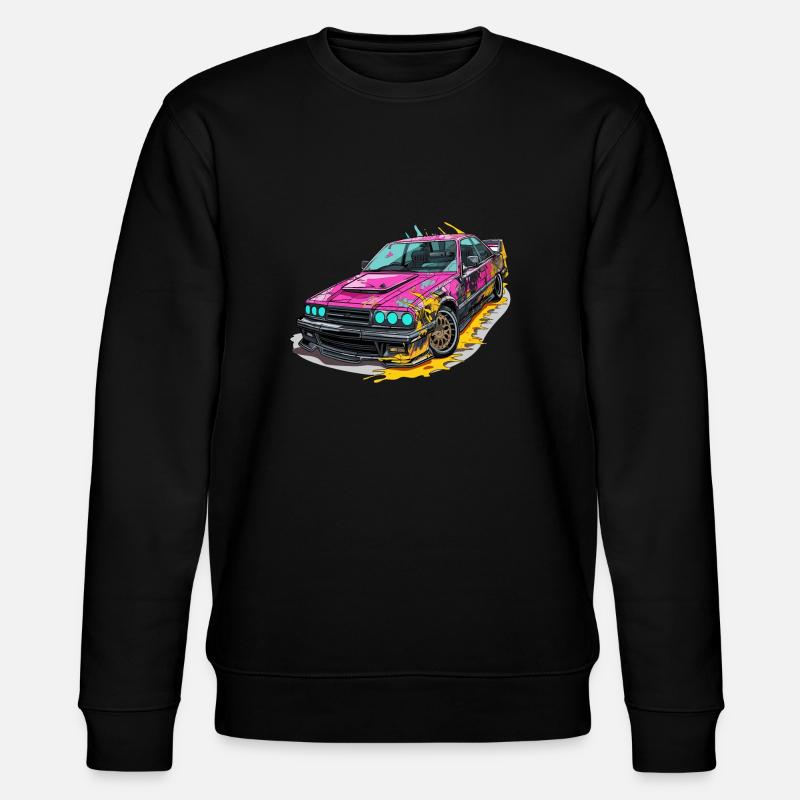 Auto - Illustration - Stanley/Stella Unisex Bio-Sweatshirt CHANGER  - Schwarz