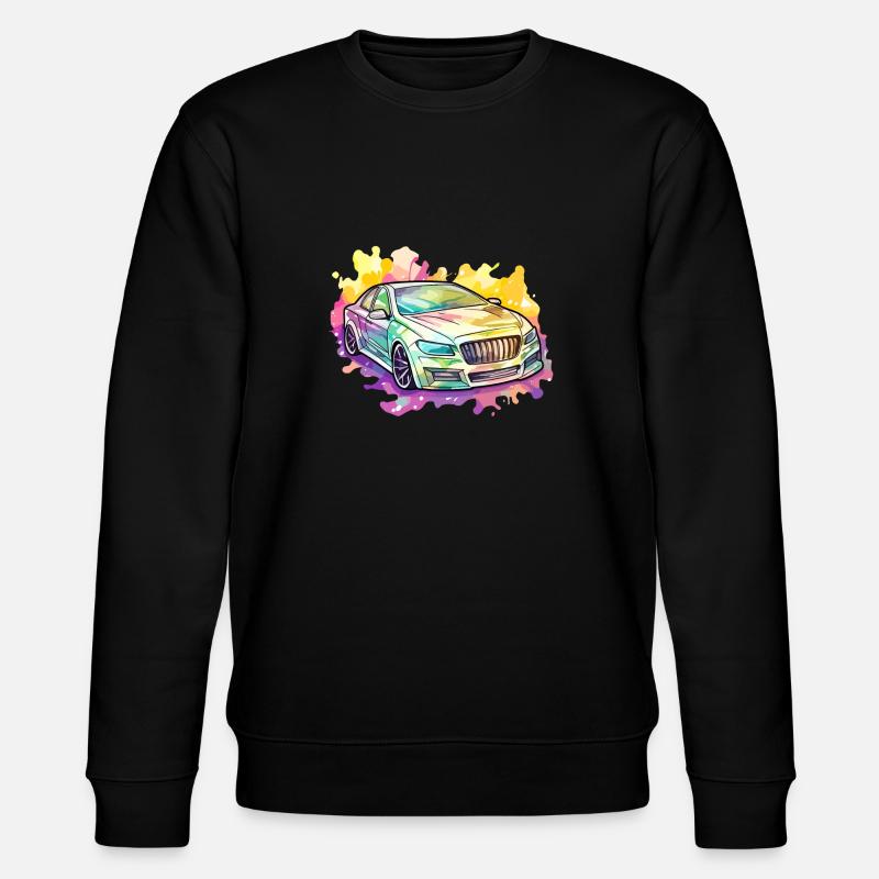 Auto - Illustration - Stanley/Stella Unisex Bio-Sweatshirt CHANGER  - Schwarz