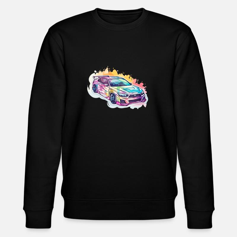 Auto - Illustration - Stanley/Stella Unisex Bio-Sweatshirt CHANGER  - Schwarz