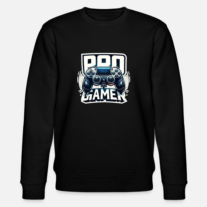 Pro Gamer - Controller Illustration - Stanley/Stella Unisex Bio-Sweatshirt CHANGER  - Schwarz
