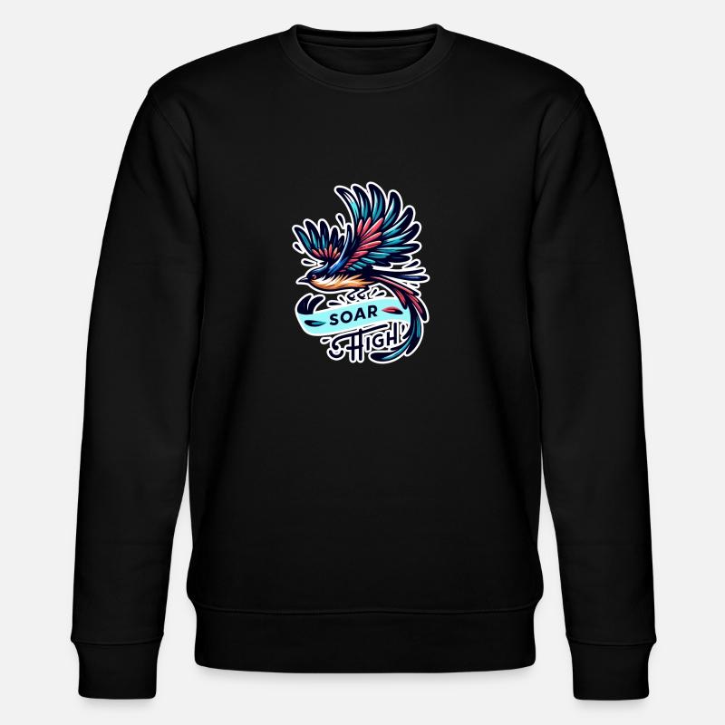 Soar High - Illustration d’oiseau - Sweat bio CHANGER Stanley/Stella Unisexe - noir