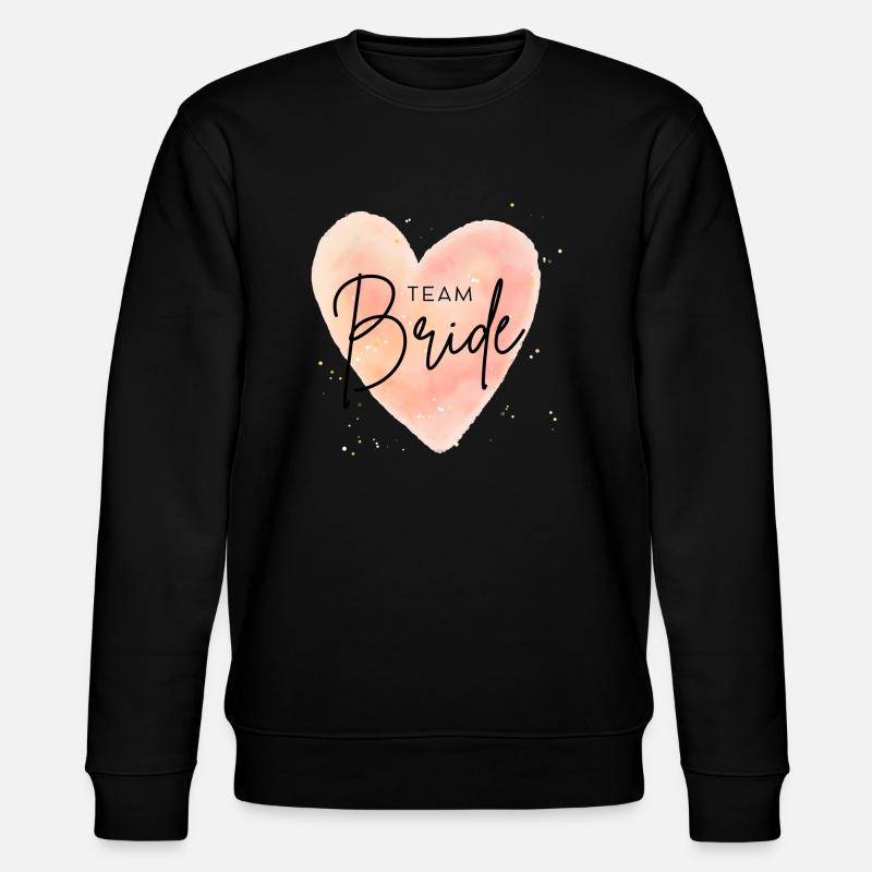 TEAM Bride - Stanley/Stella Unisex Bio-Sweatshirt CHANGER  - Schwarz