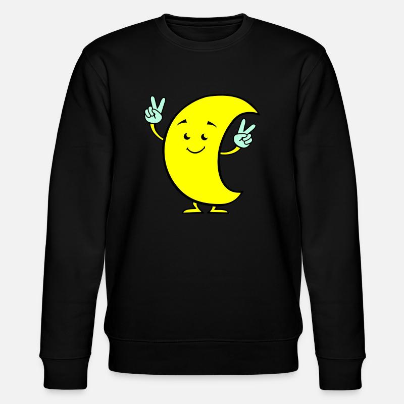 Moon Comic 02 - Stanley/Stella CHANGER Unisex Organic Sweatshirt - black