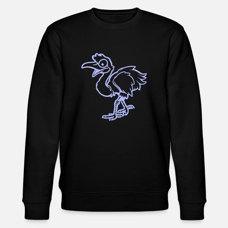 strauß comic - Stanley/Stella Unisex Bio-Sweatshirt CHANGER  - Schwarz