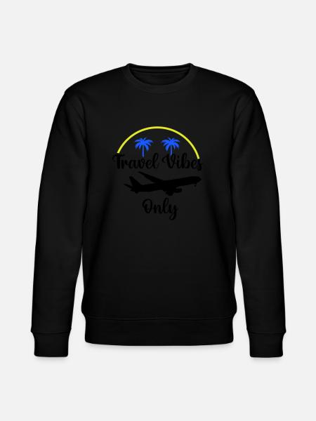 Travel Vibes Only - Stanley/Stella CHANGER Unisex Organic Sweatshirt - black