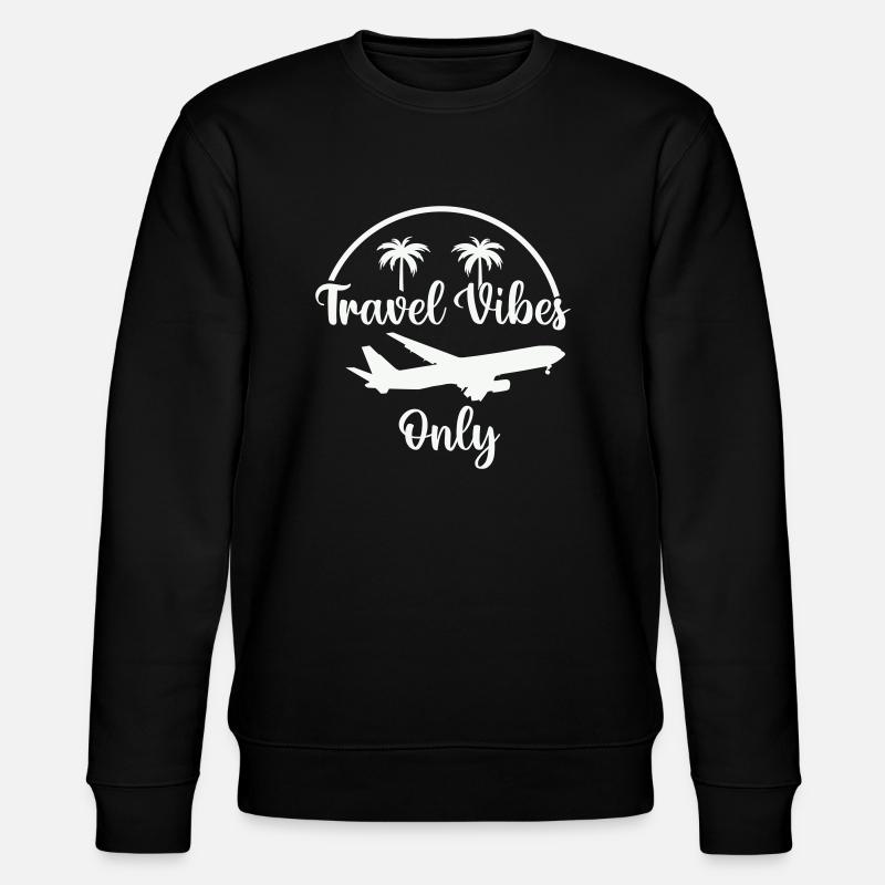 Travel Vibes Only - Stanley/Stella Unisex Bio-Sweatshirt CHANGER - Schwarz