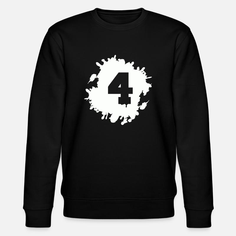 4 blobs - Stanley/Stella CHANGER Unisex Organic Sweatshirt - black