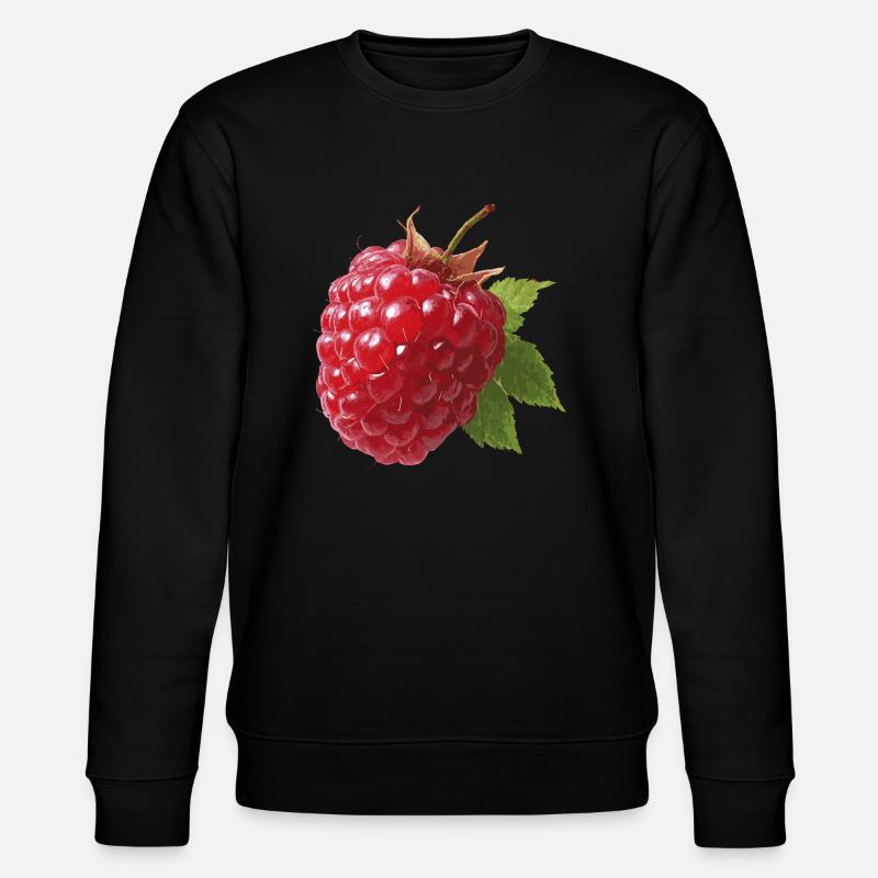 red raspberry - Stanley/Stella CHANGER Unisex Organic Sweatshirt - black
