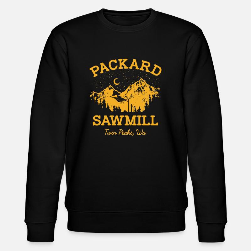 Packard Sawmill Graphic - Stanley/Stella Unisex Bio-Sweatshirt CHANGER  - Schwarz
