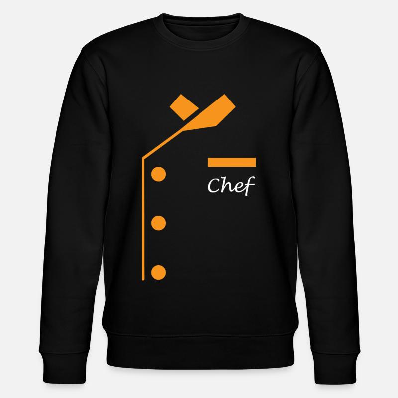 Chefkoch Uniform Lustiges Kochen - Stanley/Stella Unisex Bio-Sweatshirt CHANGER  - Schwarz