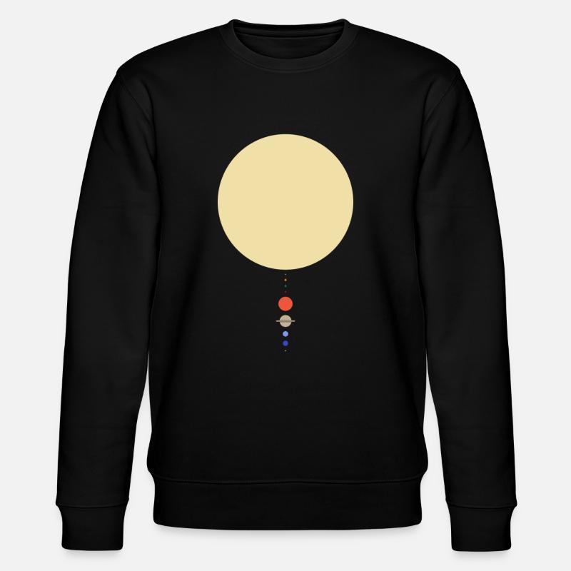 Minimal Solar System - Stanley/Stella CHANGER Unisex Organic Sweatshirt - black
