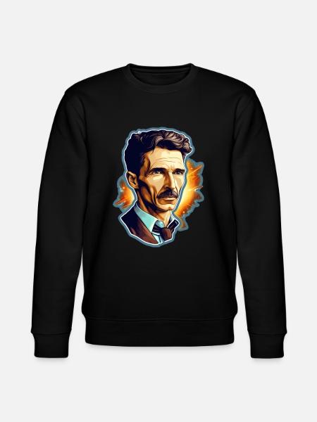 Nikola Tesla - Stanley/Stella CHANGER Unisex Organic Sweatshirt - black