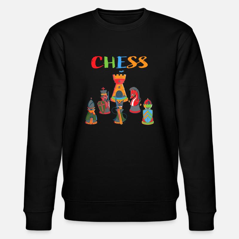 Schach - Stanley/Stella Unisex Bio-Sweatshirt CHANGER  - Schwarz