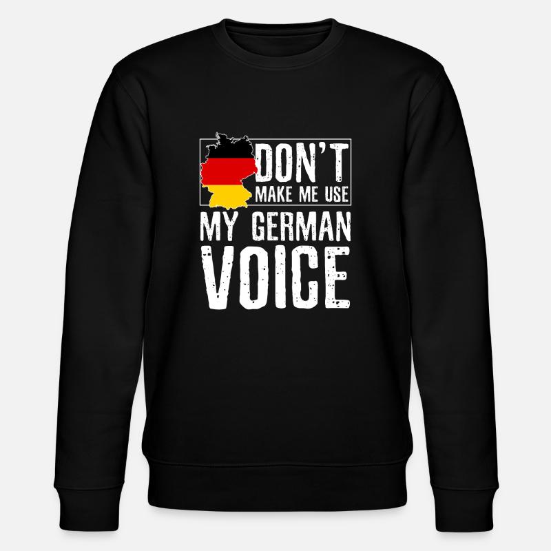 German voice - Stanley/Stella CHANGER Unisex Organic Sweatshirt - black