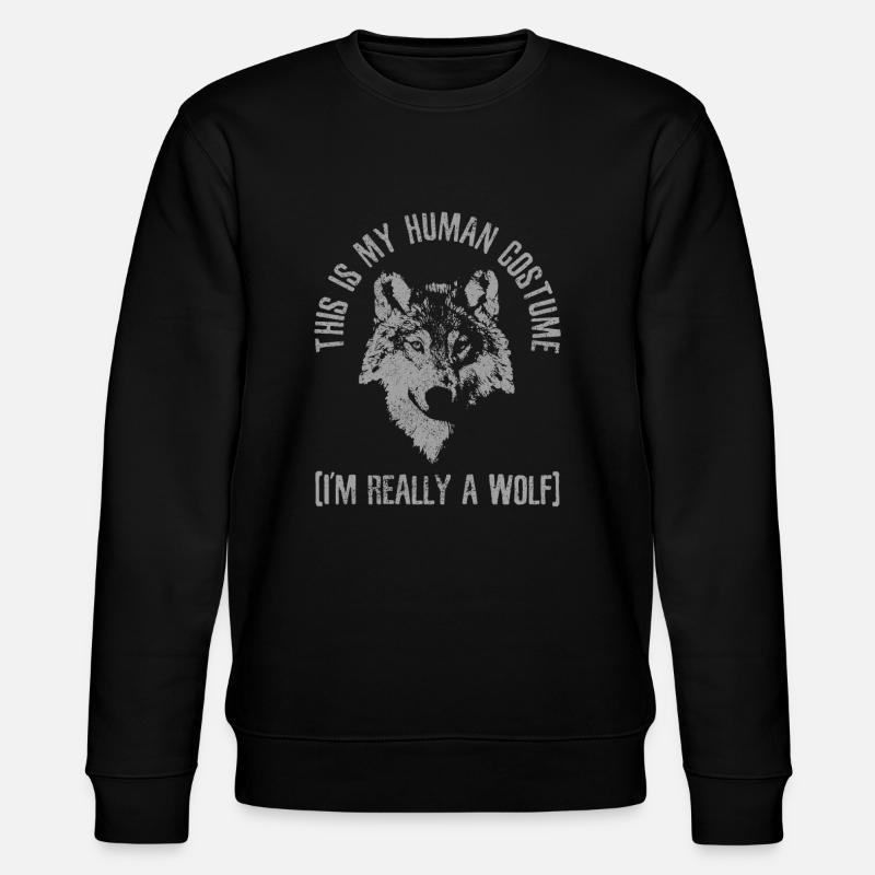 wolf - Stanley/Stella CHANGER Unisex Organic Sweatshirt - black