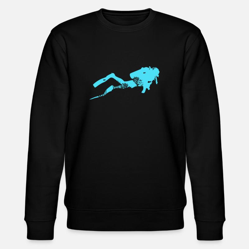 plongée - Sweat bio CHANGER Stanley/Stella Unisexe - noir