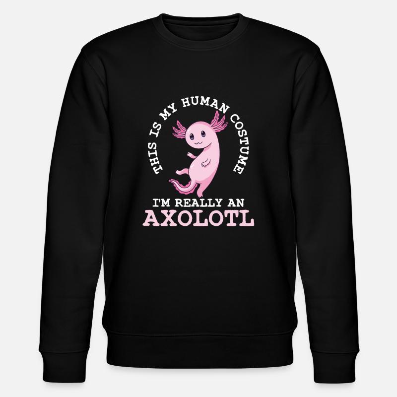 Axolotl - Stanley/Stella CHANGER Unisex Organic Sweatshirt - black