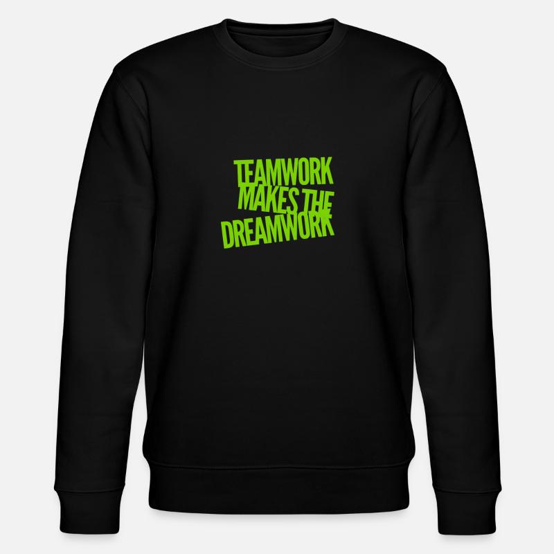Teamwork is great - Stanley/Stella CHANGER Unisex Organic Sweatshirt - black