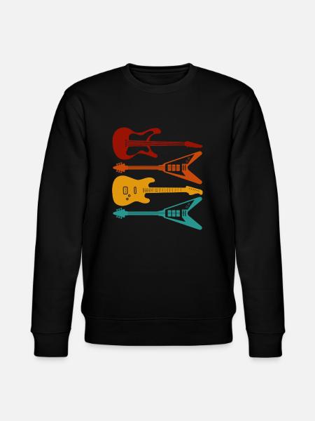 guitars - Stanley/Stella CHANGER Unisex Organic Sweatshirt - black