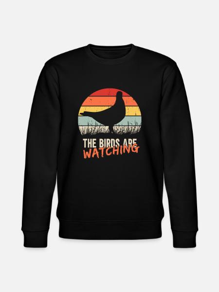 Les oiseaux observent - Sweat bio CHANGER Stanley/Stella Unisexe - noir