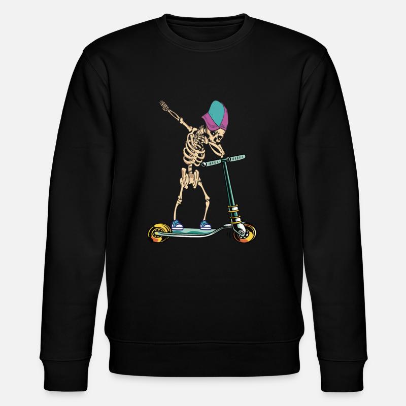 Dabbing Scooter - Stanley/Stella Unisex Bio-Sweatshirt CHANGER - Schwarz