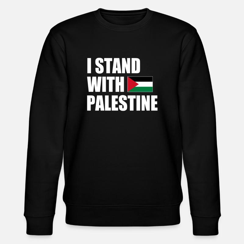 I stand with palestine - Sweat bio CHANGER Stanley/Stella Unisexe - noir