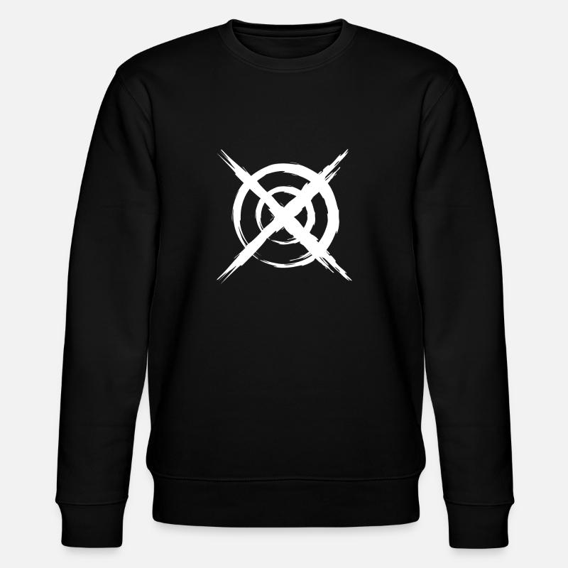Zielscheibe weiß - Stanley/Stella Unisex Bio-Sweatshirt CHANGER  - Schwarz