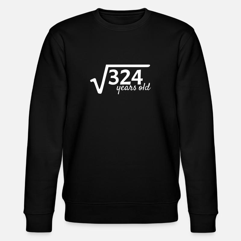 18 years old root math - Stanley/Stella CHANGER Unisex Organic Sweatshirt - black