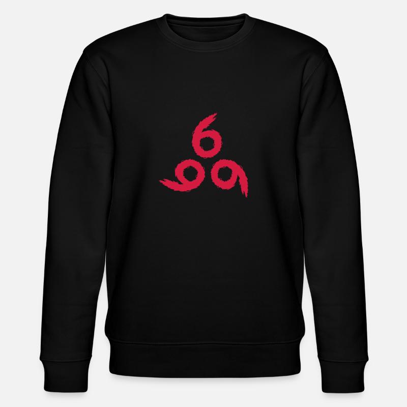 666 Satan symbol evil devil - Stanley/Stella CHANGER Unisex Organic Sweatshirt - black
