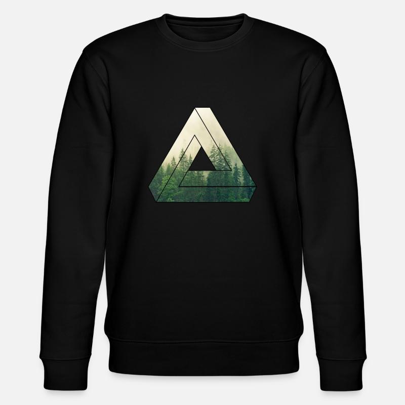 Forêt / Nature / Triangle / Cadeau - Sweat bio CHANGER Stanley/Stella Unisexe - noir